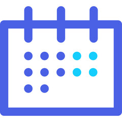 A Digital Calendar Icon Displaying Dates and Events in a Simple and Colorful Design, Suitable for Scheduling and Planning Purposes