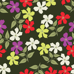 Beautiful floral design featuring intricate blossoms and leaves in soft pastel shades. Ideal for fabric, wallpaper, and digital projects. High-resolution, seamless, and versatile