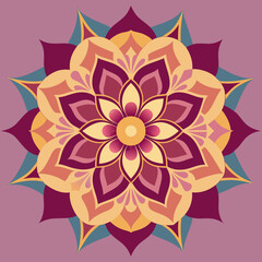 abstract background, Flower Mandala, Pattern Circle Creative Luxury Ornamental Mandala design