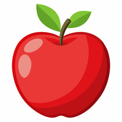 red apple illustration
