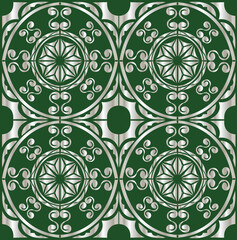  decorative seamless pattern with flowers