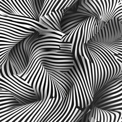 Black White Geometric Optical Illusion Stunning Abstract Pattern Background