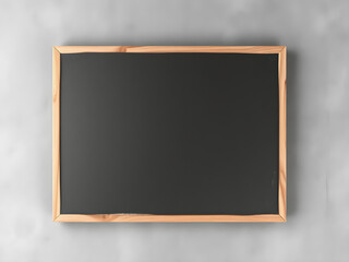 blank blackboard with chalk