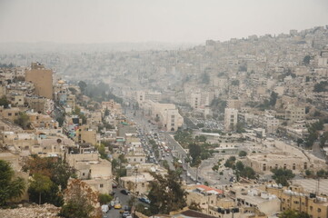 view of the city of Amman in Jordan