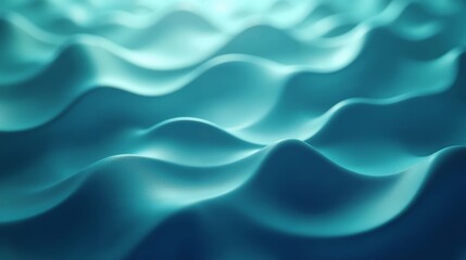 Fototapeta premium Abstract Wavy Pattern with Ocean Ripple Effect in Soothing Blue and Teal Gradients for a Calm, Nature-Inspired Vibe