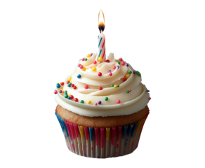 cup cake with toppings, png, transparent background