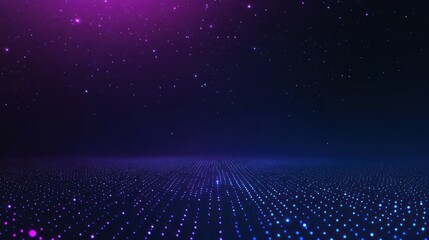 Obraz premium Purple and Blue Glowing Lights Abstract Background