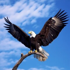 Fototapeta premium Majestic Bald Eagle Soaring