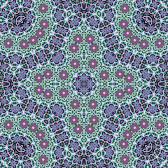 Seamless square pattern. Symmetric pattern texture