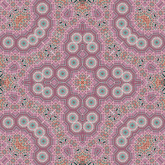 Seamless square pattern. Symmetric pattern texture