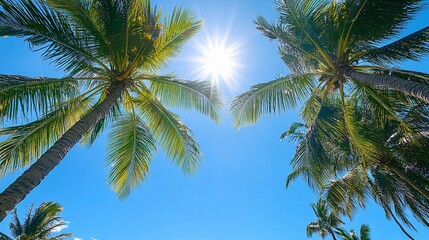 Palm Trees and Sunbeams