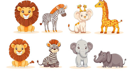 Lions Zebras Elephants Generative AI