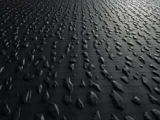 Fototapeta premium Hexagonal background features an abstract black and white texture perfect for a futuristic business setting or as a seamless polygon pattern