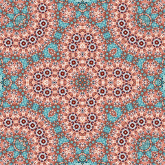 Seamless square pattern. Symmetric pattern texture