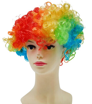 peluca de colores