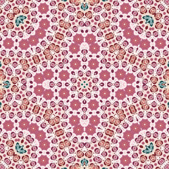 Seamless square pattern. Symmetric pattern texture