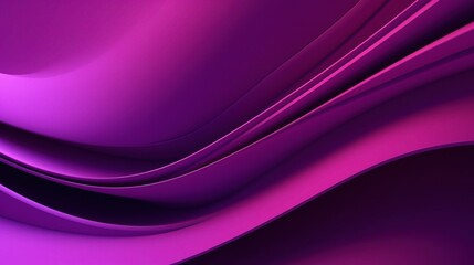 Abstract Purple Wave Patterns in 3D Perspective