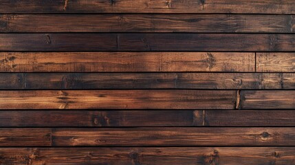 Fototapeta premium A close-up shot of a wooden wall with a clock on it, perfect for use in interior design or time-related concepts