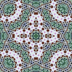 Seamless square pattern. Symmetric pattern texture