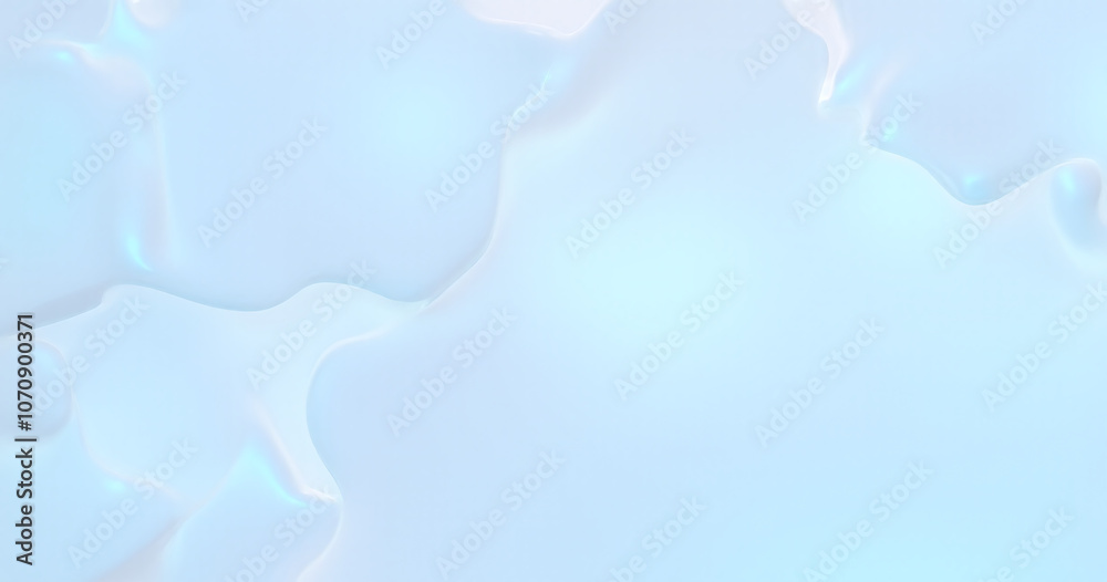 Aufkleber round features iridescent holographic shapes a minimalist composition of light blue and white colors