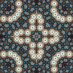 Seamless square pattern. Symmetric pattern texture