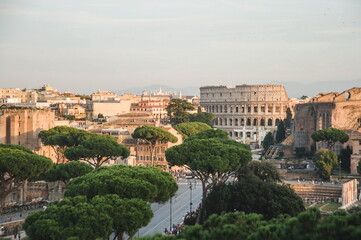 Obraz premium view of the roman forum
