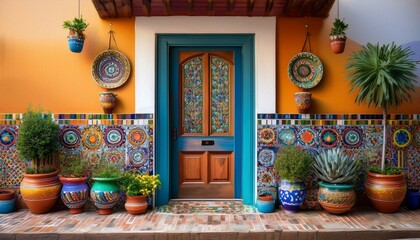 entrance to the house