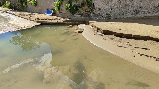 San Marco di Castellabate - Torrente in via Piscicolo dalla Spiaggia del Pozzillo