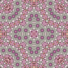 Seamless square pattern. Symmetric pattern texture