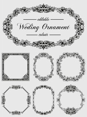 Vintage Luxury Ornament Frame Collection