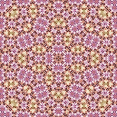 Seamless square pattern. Symmetric pattern texture