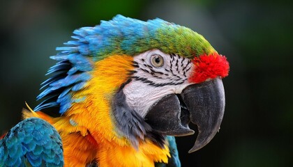 Fototapeta premium blue and gold macaw
