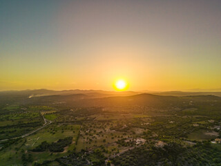 Fototapeta premium view from the top of the mountain of Na Penyal, Mallorca