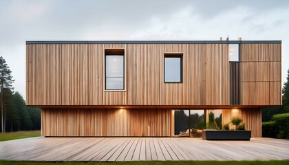 Fototapeta premium modern house in the garden