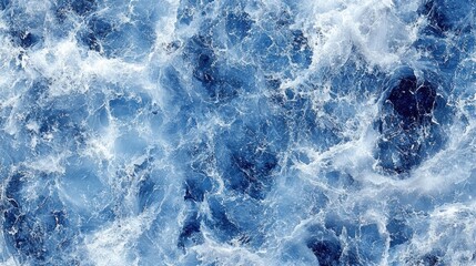 Fototapeta premium Close-up of foamy ocean waves.