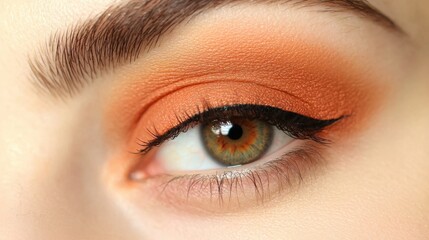 Obraz premium Warm burnt orange with a slight gradient from darker to lighter, resembling a vintage look