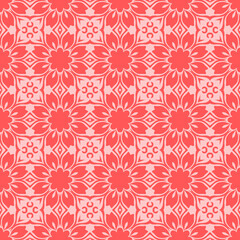 Coral Blossom Symphony seamless digital paper