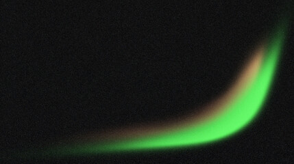 Grainy green orange black background, abstract color gradient wave shape noise texture poster header banner wallpaper cover design.