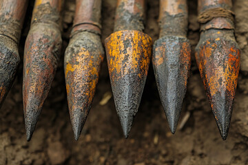 Maasai spear tips forged from local metals.