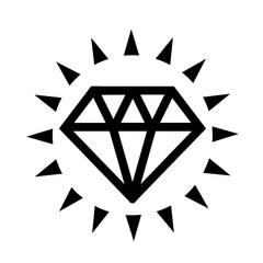 Vector illustration, icon, brilliant logo. Isolated on a white background.