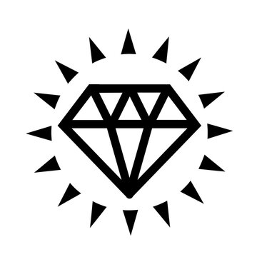 Vector illustration, icon, brilliant logo. Isolated on a white background.