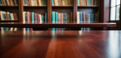 Blurry Library, Sharp Table Focus