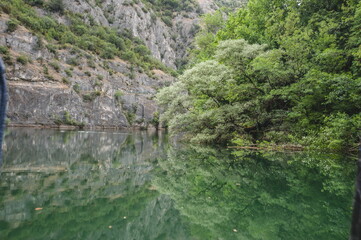 mountain river in the mountains of Matka in Macedonia