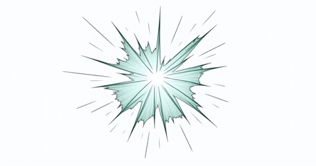 Obraz premium Vector illustration of shattered glass effect isolated on white background for a crashed window or broken mirror