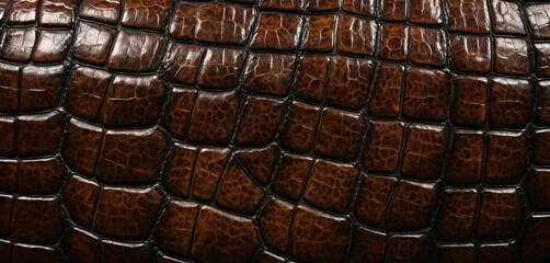 Crocodile Skin Texture Close-Up