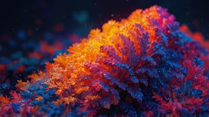 burning fire in the sky