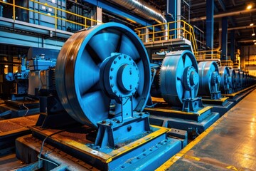 Electrical Motor Powering Water Pumps in a Large Biomass Power Plant