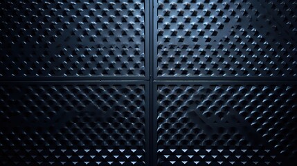 Abstract Black Textured Surface with Dimensional Patterns