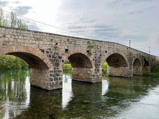 Historic stone bridge on the river Zrmanja, Kastel Zegarski (Velebit Nature Park, Croatia) - Povijesni kameni most na rijeci Zrmanji, Kaštel Žegarski (Park prirode Velebit, Hrvatska)