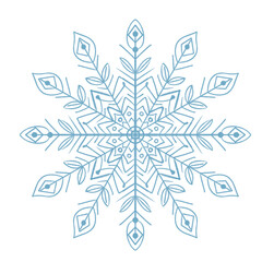 Christmas illustrations of snowflakes. For the decoration of postcards, patterns. 